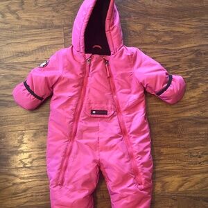 Canadian Weather Gear Hot Pink 3-6 month Baby Girl Snowsuit